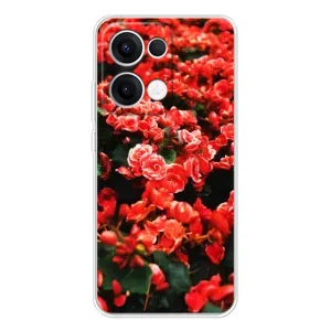 Чохли з квітами для OPPO Reno13 (VPrint) (Квіти червоні)