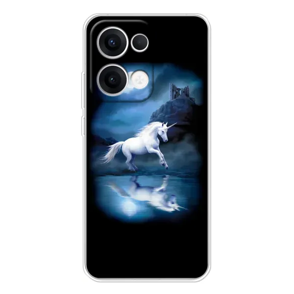 Чехол с принтом «Единорог» для OPPO Reno13