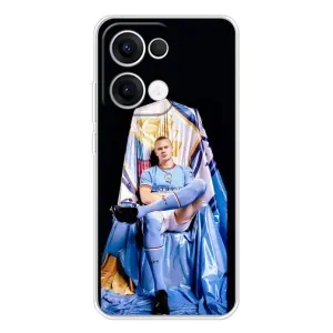 Чехлы с футболистом Ерлинг Холанд для OPPO Reno13 (AlphaPrint) (футболист Холанн)
