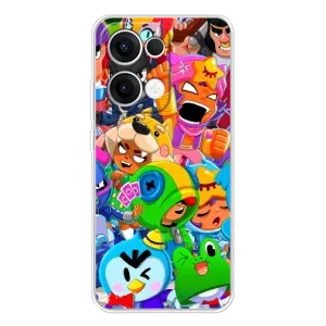 Чехол для OPPO Reno13 Бравл Старс (VPrint) (герои Бравл Старс)