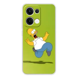 Чехол с Симпсонами для OPPO Reno13 (VPrint) (Гомер Симпсон)
