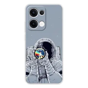 Чехол NASA для OPPO Reno13 (AlphaPrint) (Космонавт фото)