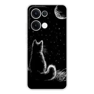 Чохол з принтом для OPPO Reno13 (AlphaPrint) Модні коти