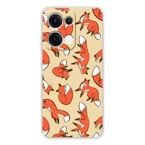 Чехлы с картинкой Лисички для OPPO Reno13 (VPrint) (Лисички)