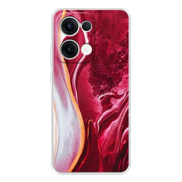 Чехол с принтом «Мрамор красный» для OPPO Reno13 Чехол с принтом «Мрамор красный» для OPPO Reno13