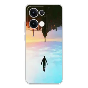 Чехол с человеком пауком для OPPO Reno13 - (AlphaPrint) (Паук человек)