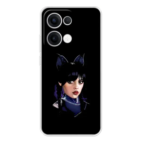 Чохол з принтом «серйозна Венздей» для OPPO Reno13