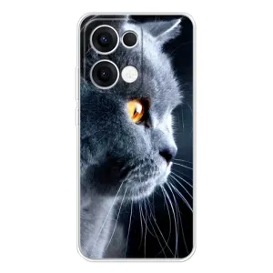 Чехлы с Котиками для OPPO Reno13 (VPrint) (Серый Кот)