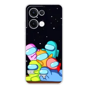Чохли Амонг Ас для OPPO Reno13 (AlphaPrint) (Скіни в космосі)