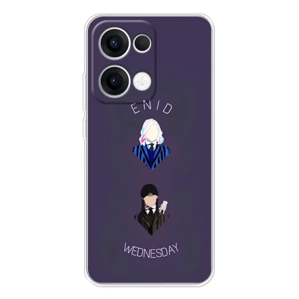 Чохол з принтом «Венздей і подруга» для OPPO Reno13