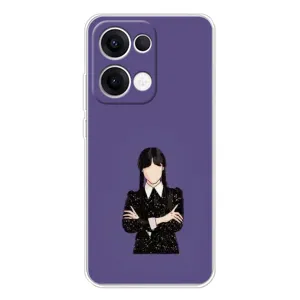 Чохли Венсдей на OPPO Reno13 Уенсдей (AlphaPrint) (Венздей у чорному)