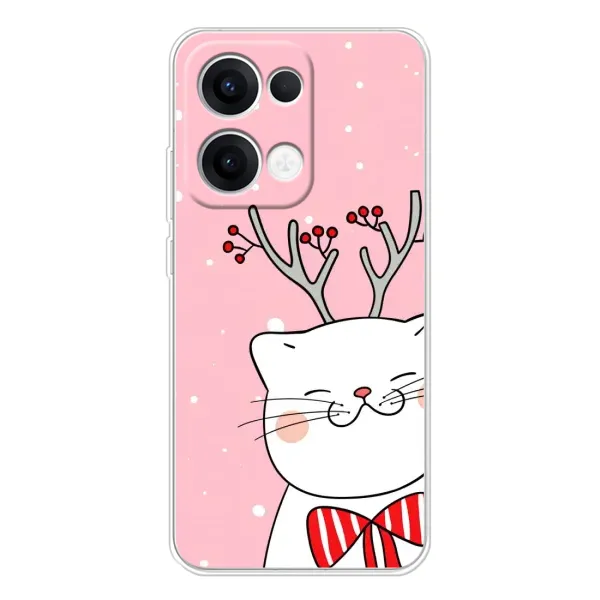 Чехол с принтом «Зимний кот» для OPPO Reno13 Чехол с принтом «Зимний кот» для OPPO Reno13
