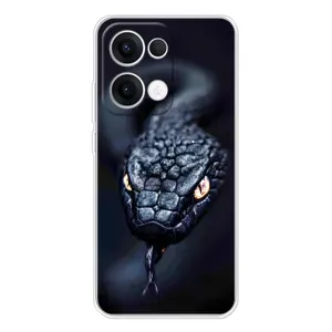 Чохол з принтом «Чорна змія» для OPPO Reno13