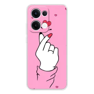 Чохол з принтом для OPPO Reno13 (AlphaPrint - Знак сердечка)
