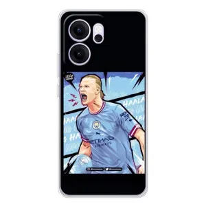 Чехлы с футболистом Ерлинг Холанд для OPPO Reno14 F (AlphaPrint) (гол Эрлинг Холланд)
