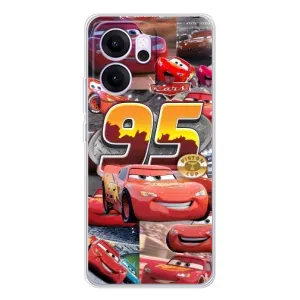 Силиконовый чехол Маквин для OPPO Reno14 F (Коллаж Молния Маквин)
