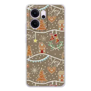 Новогодние, Праздничные Чехлы для OPPO Reno14 F - 2024 год (Новогодние пряники)