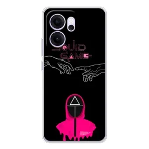 Чехол Гра в кальмара для OPPO Reno14 F (Минимализм Игра кальмара)