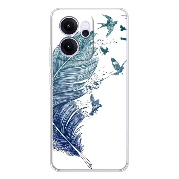Чехол с принтом «Перышко» для OPPO Reno14 F