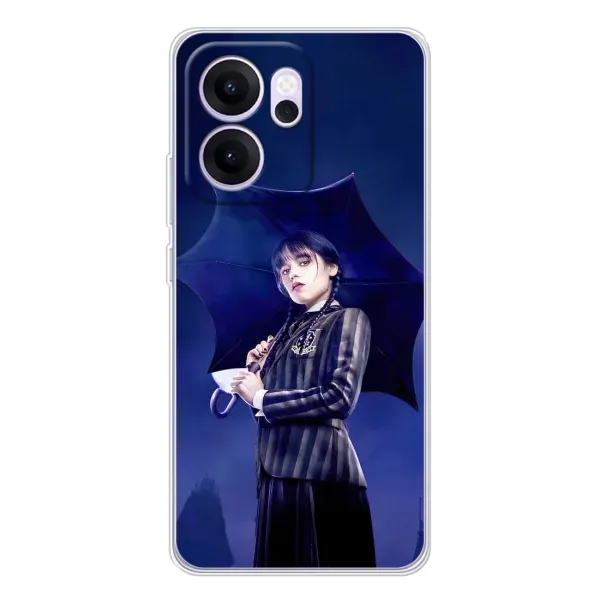 Чехол с принтом «Уэнздей с зонтом» для OPPO Reno14 F