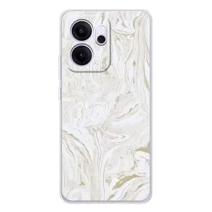 Мраморный чехол на OPPO Reno 14 FS (VPrint) (Белый мрамор)