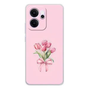 Чохол з розовим принтом для OPPO Reno 14 FS (Букет квітів)