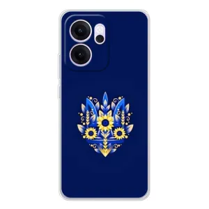 Чехлы для OPPO Reno 14 FS  Укр. Символика (AlphaPrint) (Цветочный Герб)