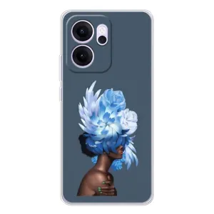 Чехлы (ART) Цветы на OPPO Reno 14 FS (VPrint) (Цветы на голове)