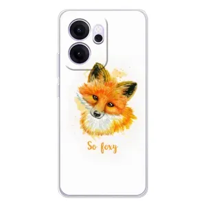 Чехлы с картинкой Лисички для OPPO Reno 14 FS (VPrint) (Девочка Лиса)