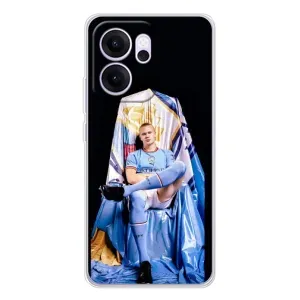 Чехлы с футболистом Ерлинг Холанд для OPPO Reno 14 FS (AlphaPrint) (футболист Холанн)
