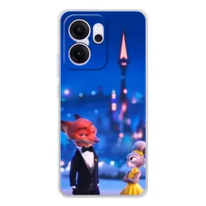 Чехол Зоотрополіс на OPPO Reno 14 FS (Романтический вечер Зверополис)