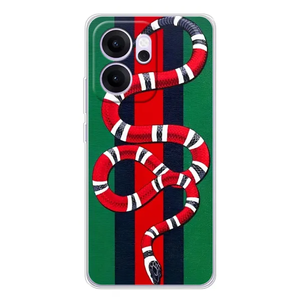 Чохол з принтом «Gucci змія» для OPPO Reno14 FS Чохол з принтом «Gucci змія» для OPPO Reno14 FS