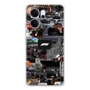 Чехол Формула1 на OPPO Reno 14 FS (Гоночный коллаж Ф1)