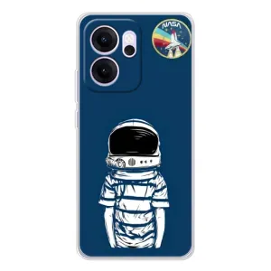 Чехол NASA для OPPO Reno 14 FS (AlphaPrint) (Мальчик в шлеме)