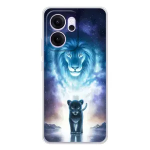 Чехол со Львом для OPPO Reno 14 FS (VPrint) (Маленький лев)