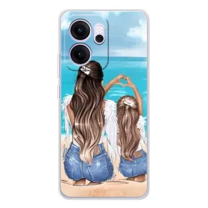 Чехол с печатью для OPPO Reno 14 FS - (Мама с ребенком) (AlphaPrint) (Мама с доченькой)