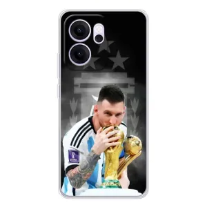 Чехлы для OPPO Reno 14 FS (Leo чемпион) (AlphaPrint) (Месси Чемпион)