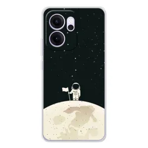 Космические Чехлы для ОППО Рено14 ФС (VPrint) (На луне)