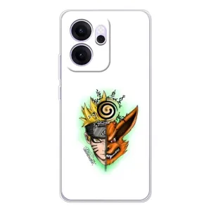 Naruto Anime Чехлы для ОППО Рено14 ФС (AlphaPrint) (Наруто Курама)