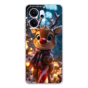 Чохол з принтом «Олень з шарфом» для OPPO Reno14 FS