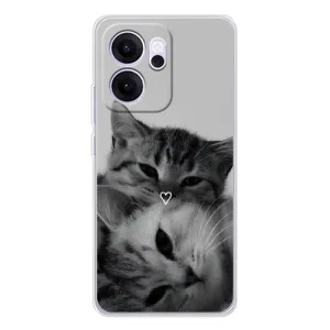 Чехол с рисунком кот на OPPO Reno 14 FS (Пара котов)