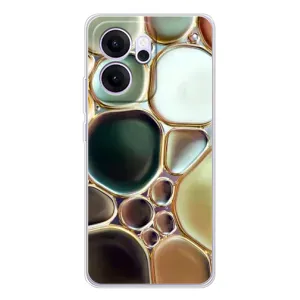 Мраморный чехол на OPPO Reno 14 FS (VPrint) (Радужный Мрамор)