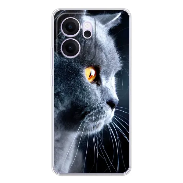 Чохол з принтом «Сірий Кіт» для OPPO Reno14 FS Чохол з принтом «Сірий Кіт» для OPPO Reno14 FS
