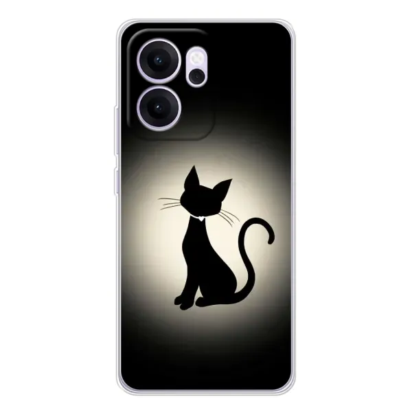 Чехол с принтом «Силуэт котика» для OPPO Reno14 FS Чехол с принтом «Силуэт котика» для OPPO Reno14 FS