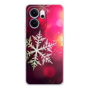 Новогодние Чехлы для ОППО Рено14 ФС (VPrint) (Снежинка)