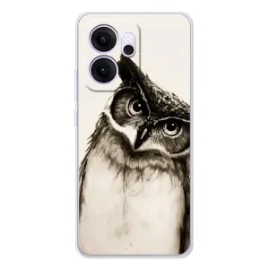 Чехол с птицами на OPPO Reno 14 FS (VPrint) (Сова)