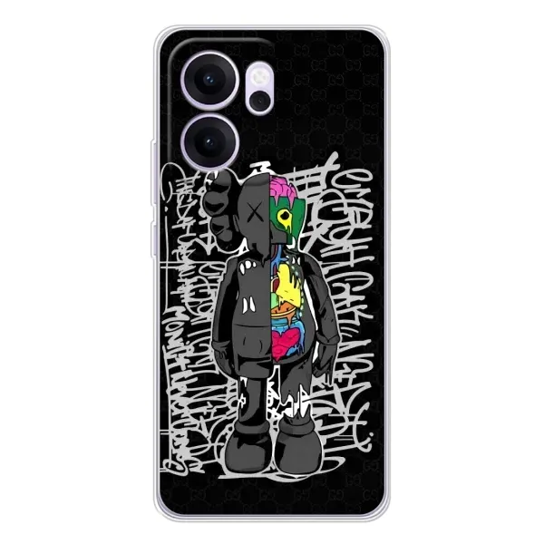 Чохол з принтом «Стиль Bearbrick» для OPPO Reno14 FS
