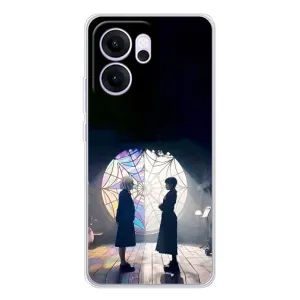 Чехлы Венсдей на OPPO Reno 14 FS Уэнсдей (AlphaPrint) (Уэнздей и Инид)