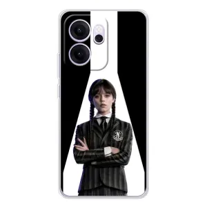Чехлы Венсдей на OPPO Reno 14 FS Уэнсдей (AlphaPrint) (W-Wednesday)