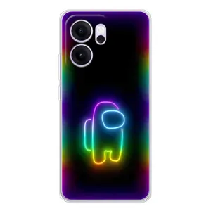 Чехол Амонг Ас для OPPO Reno 14 FS (AlphaPrint) (Яркий скин)
